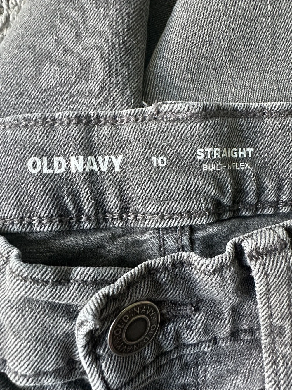 Old Navy Kids Gray Straight-Leg Jeans